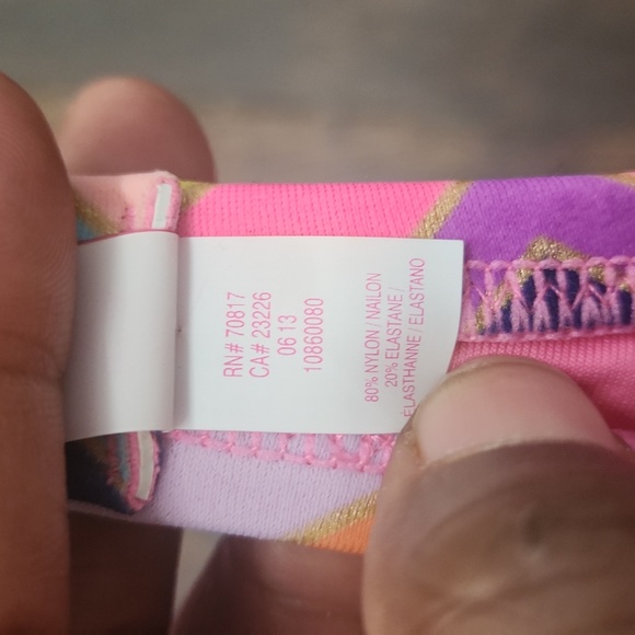 VICTORIA'S SECRET gold zigzag bikini top 34 B strapless underwire FLIRT bandeau - Picture 5 of 6